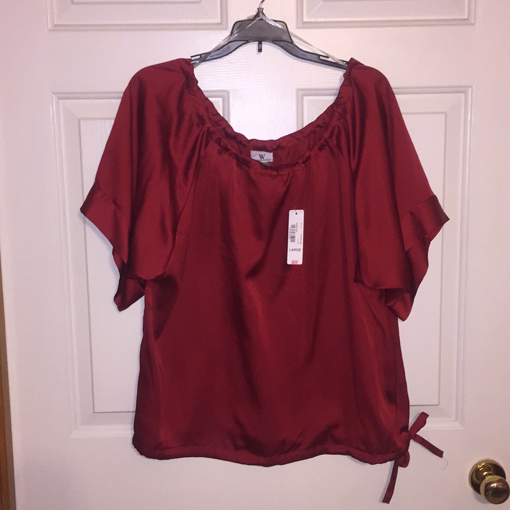 Rumba Red Satin Top